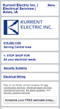 Mobile Screenshot of kurrentelectric.net